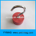 Wholesales rubber coated Neodymium pot magnetic hook